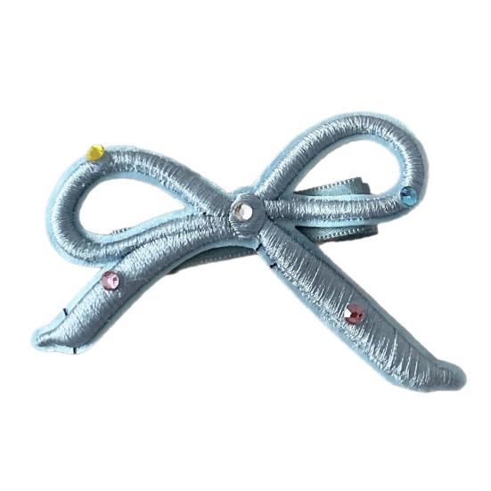 

Girl Hairpin Rhinestone Inlays Three-Dimensional Bow Design Hair Pin Fixes Broken Bangs Hair Clip Hair Styling Tool
