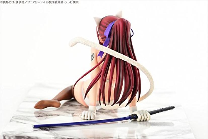 FAIRY TAIL Erza Scarlet White Cat Scale PVC Painted Complete Figure Gravure_Style 1/6