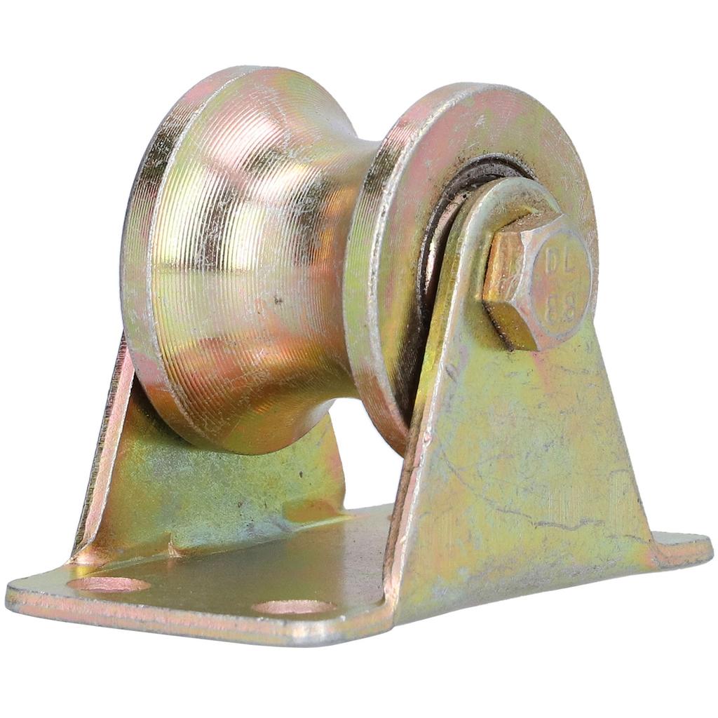 U-Nut Rad Rolltor Drahtseil Schiene Nutenrad Lenkrolle mit Halterung 32mm 1,3 Zoll