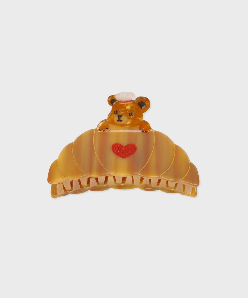 Socks Appeal Hair Clip Croissant Bear