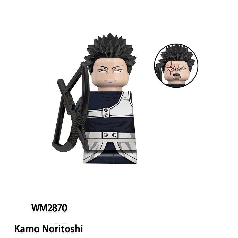 Jujutsu Kaisen Anime Cartoon Gojo Satoru Itadori Yuj Fushiguro Megumi Okkostu Yuta Building Blocks Mini Action Figures Kids Toy