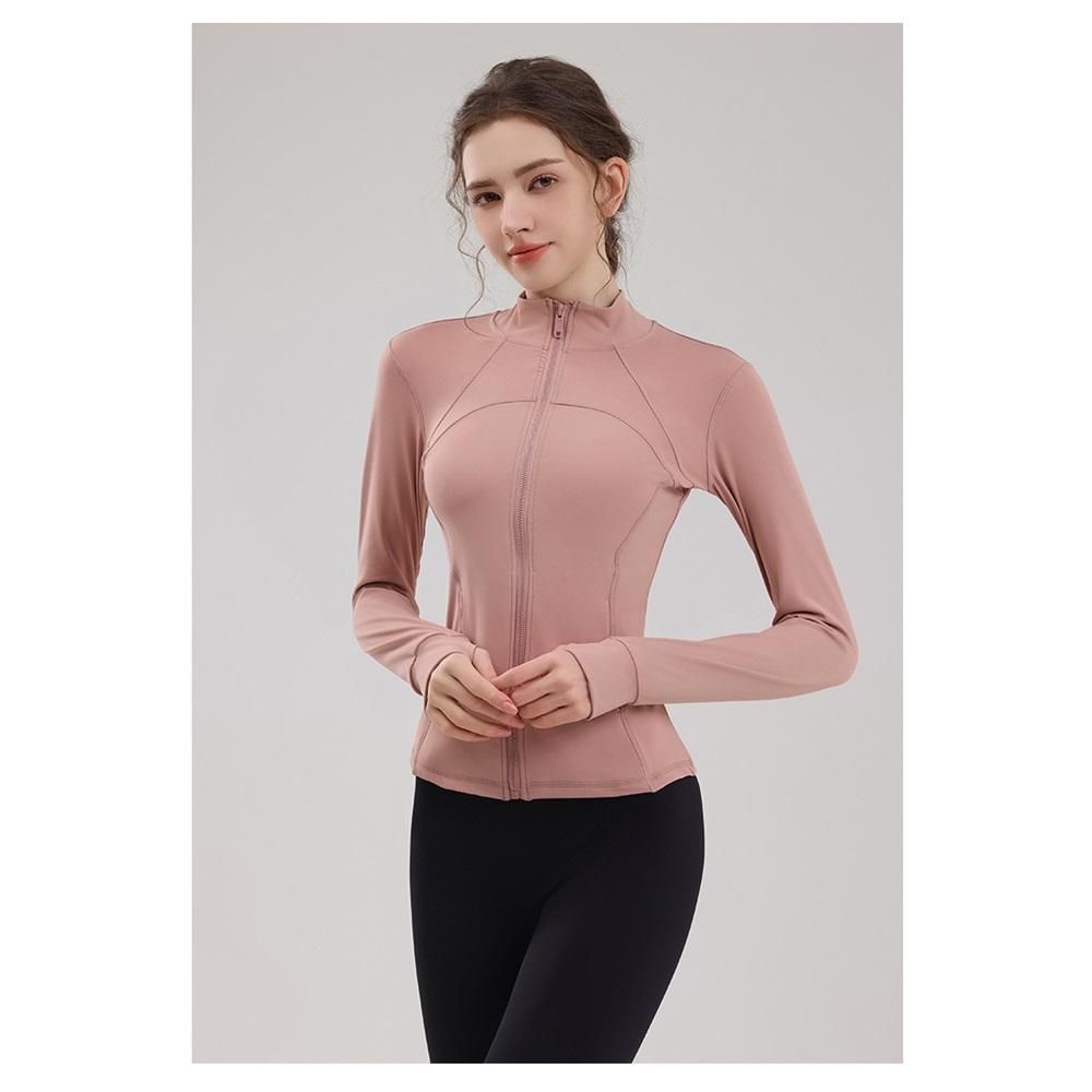 The New Yoga Pilates Jacket Is Slimming And Form-fitting, With A Stand-up Collar  High-end And Versatile Running, Fitness And Cycling Suit 