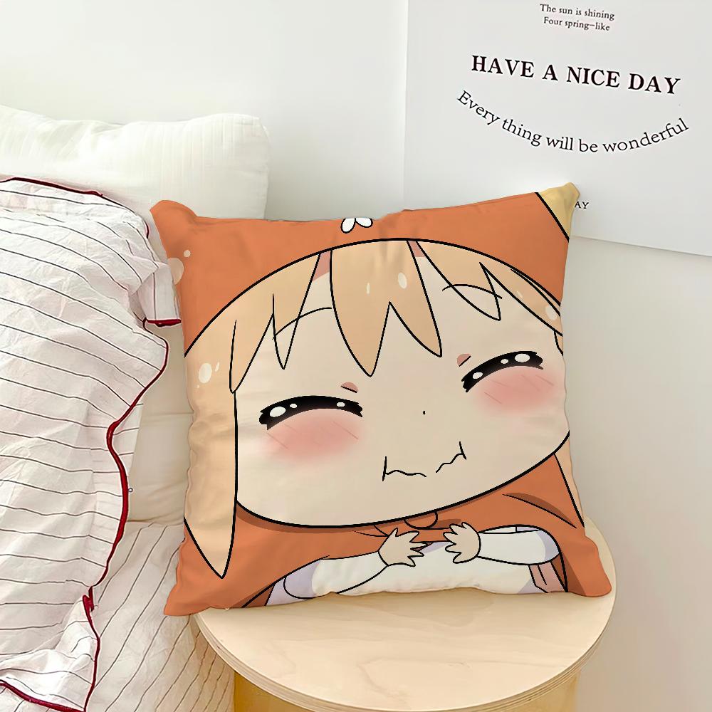 Chibi Kawaii Cute Cartoon Anime U-Umaru Chan Cushion Cover Soft Pillow Case For Sofa Living Room Home Decor Protective Covers