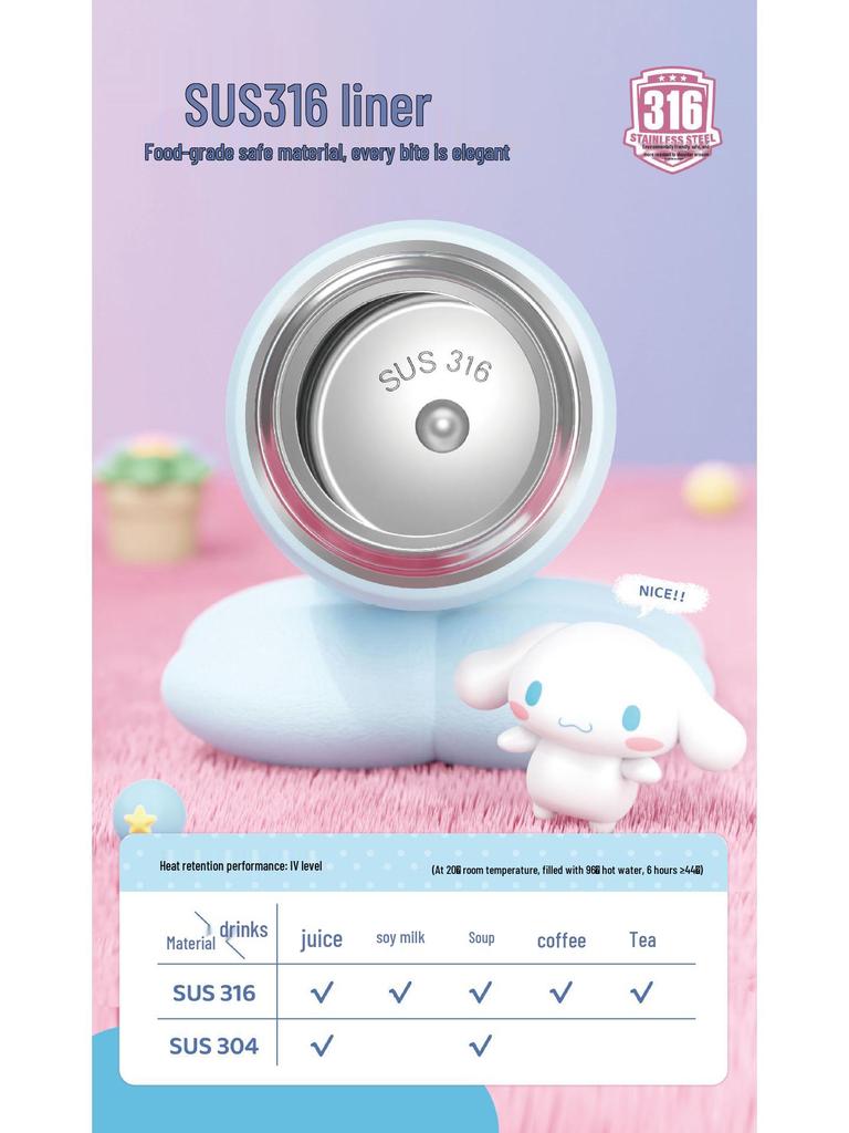 Hello Kitty Insulated Straw Water Bottle for Girls - Cute, Portable, and Perfect for School