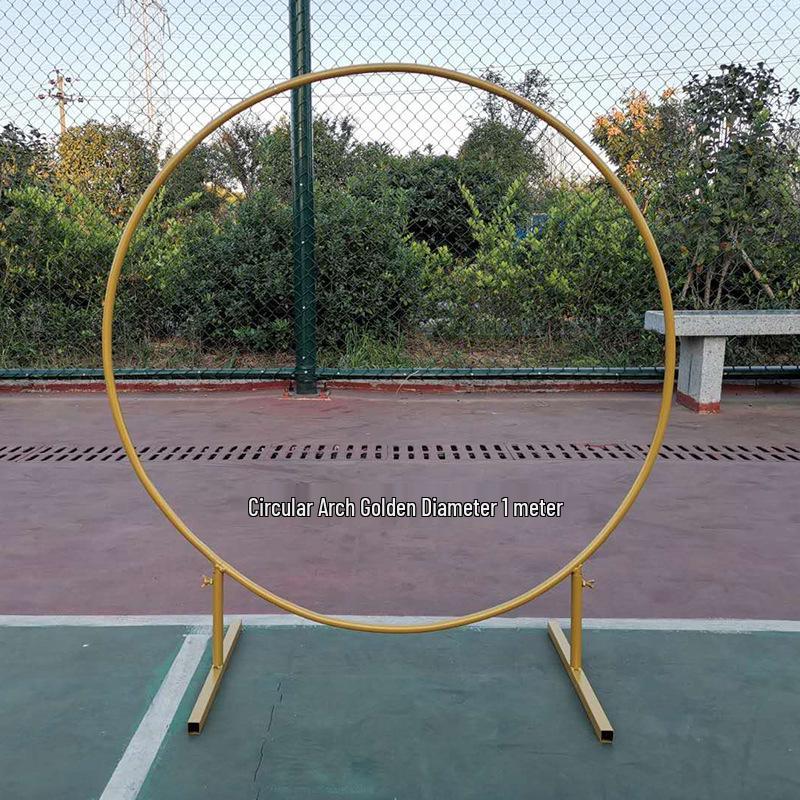 Round Wrought Iron Wedding Arch Decoration Frame