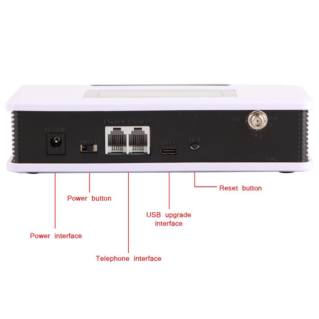 GSM Wireless Terminal Fixed Phone With LCD Connect Alarm 100‑240V