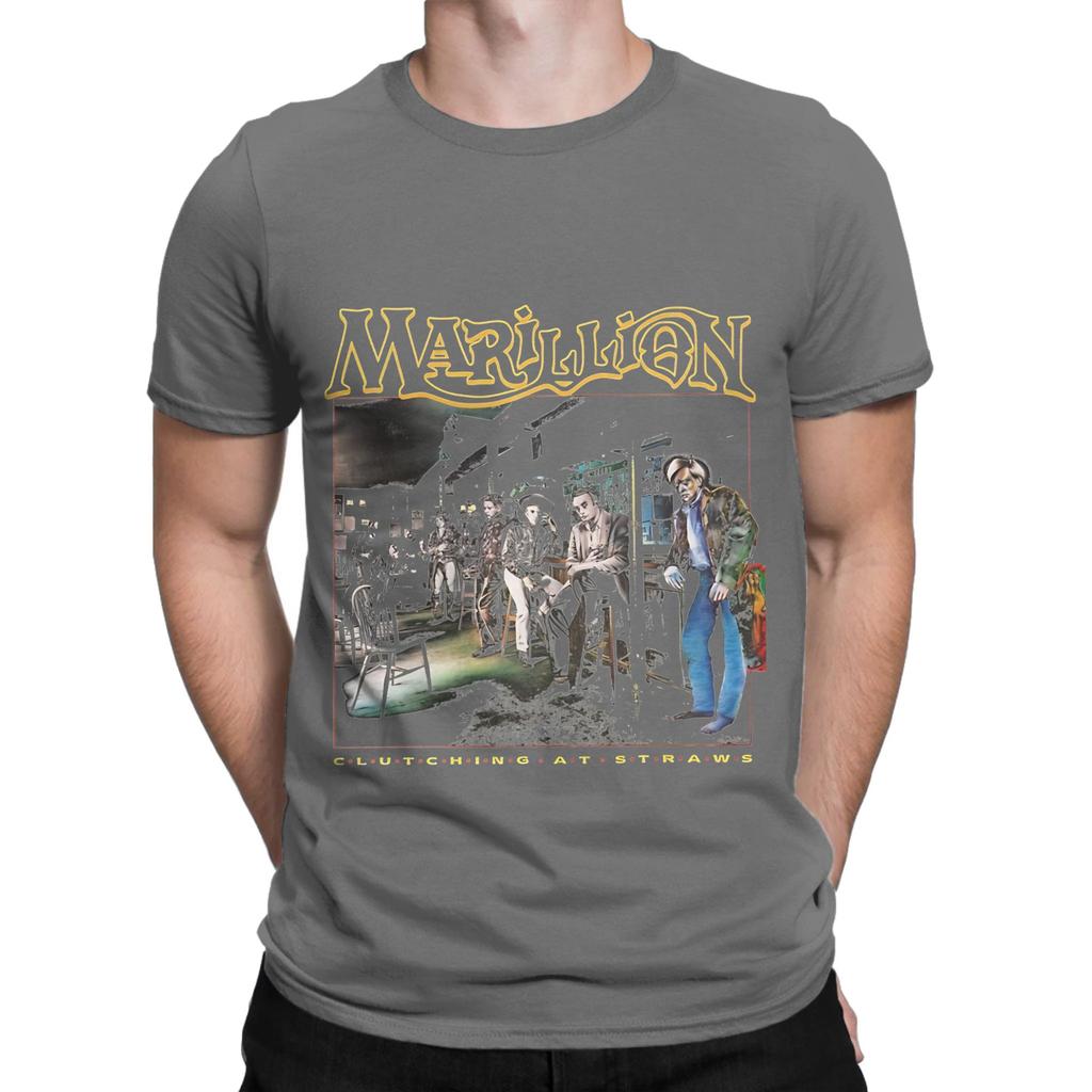 Brithis rock MARILLION Grafica 100% Cotone T-Shirt Marillion Top Magliette Per Unisex