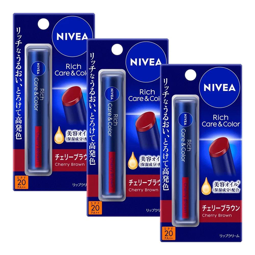 

Nivea Rich Care Color Lip Balm Cherry Brown 2g x 3