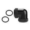 14mm OD DIY Twist 90 Degree Elbow Dual Hard Pipe Tube Connector Water Liquid Cooling
