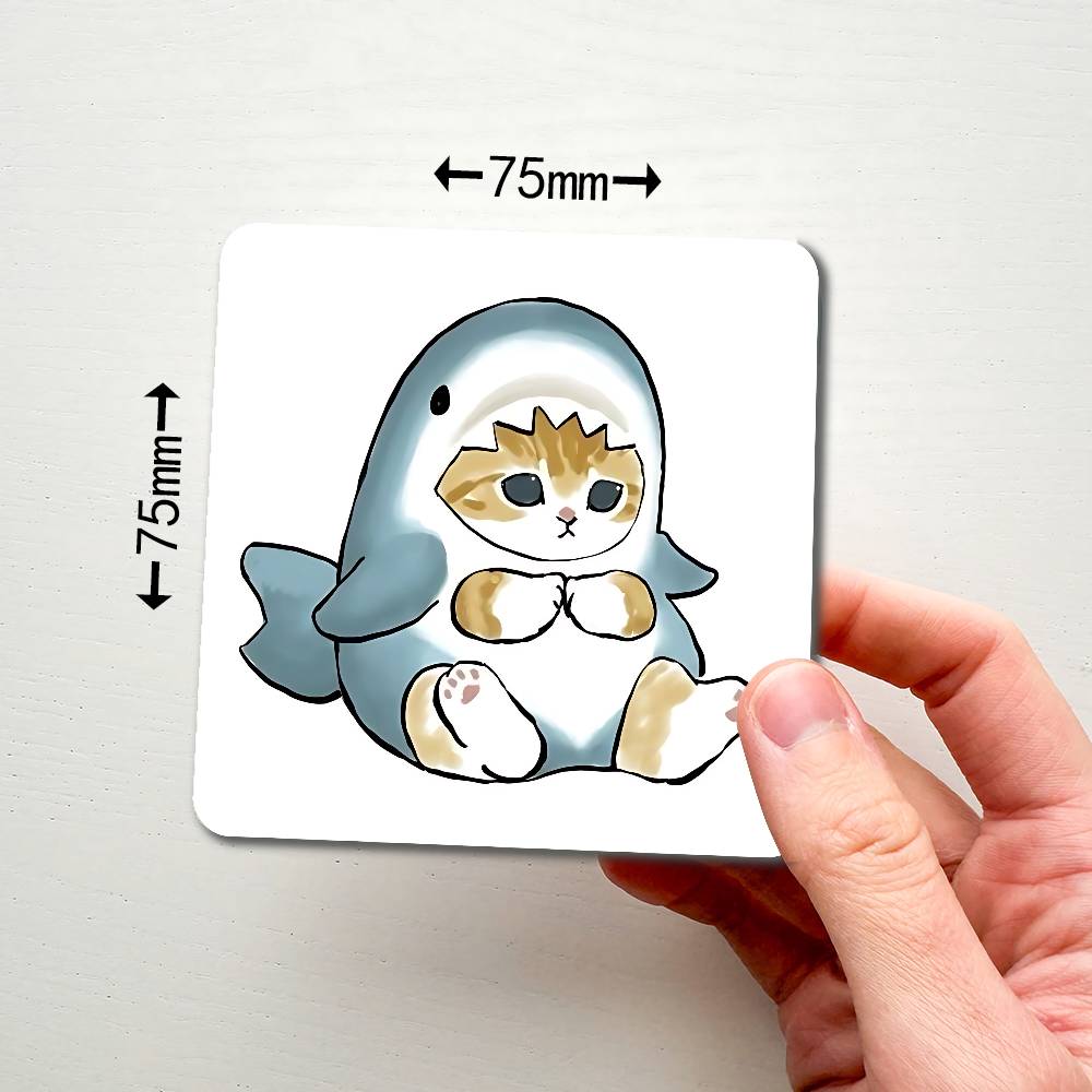Hand Drawn Cute Cat Magnetic Refrigerator Magnets Soft Magnetic Decorative Stickers, Personalized Kitchen Refrigerator Magnets