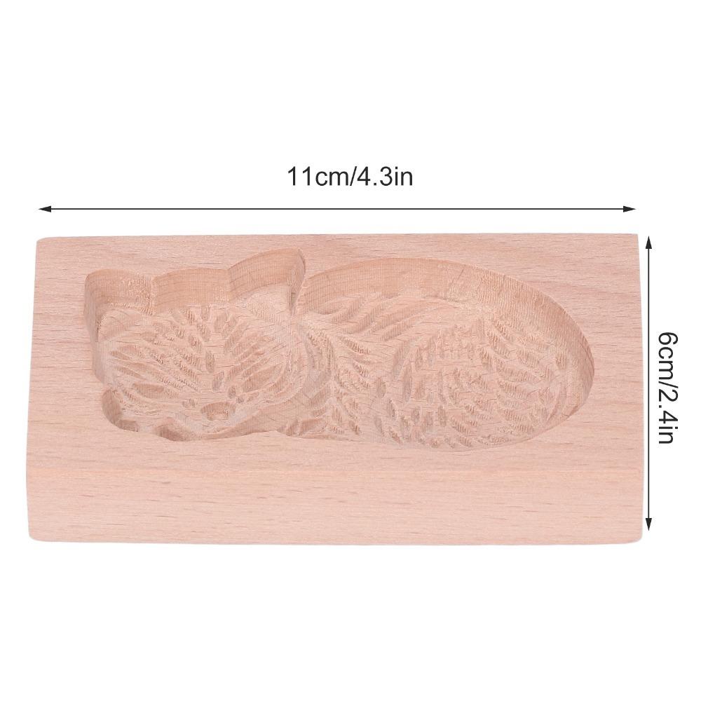 Natural Beech Wood Animal Cookie Mold Smooth Surface Biscuit Mould Pastry Mold  Gift Making
