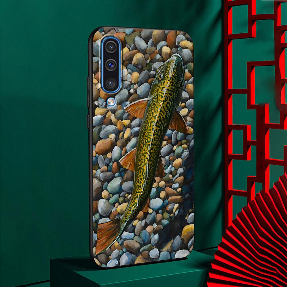 

Trout Fish Fishing Case for Samsung Galaxy A03 A04s A20 A30 A20e A70 A70s A50 A40 A30s A50s A20s A10s A10 TPU Black Phone Cover Samsung A10