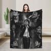 Patriotic Michael Jackson Flag Portrait Blanket Quality Soft Warm  Throw Blanket Autumn Camping Bedroom Street Trend Bedspread