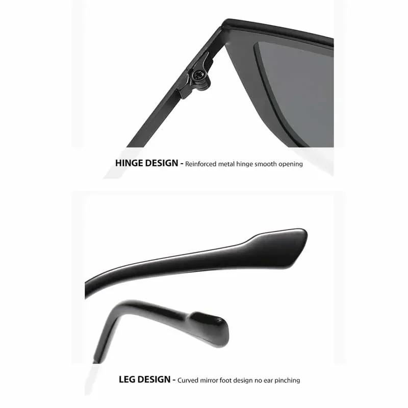 New Retro Women'S Sunglasses Fashion Men'S And Women'S Outdoor Street Photography Uv400 Slimming Sunscreen Sunglasses