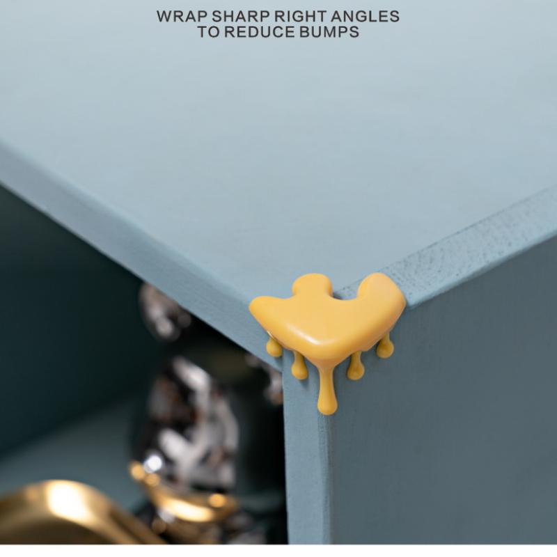 4Pcs Pvc Furniture Edge Cushions Water Drop Corner Protectors Table Leg Bumper Guards Home Protection For Sharp Angles