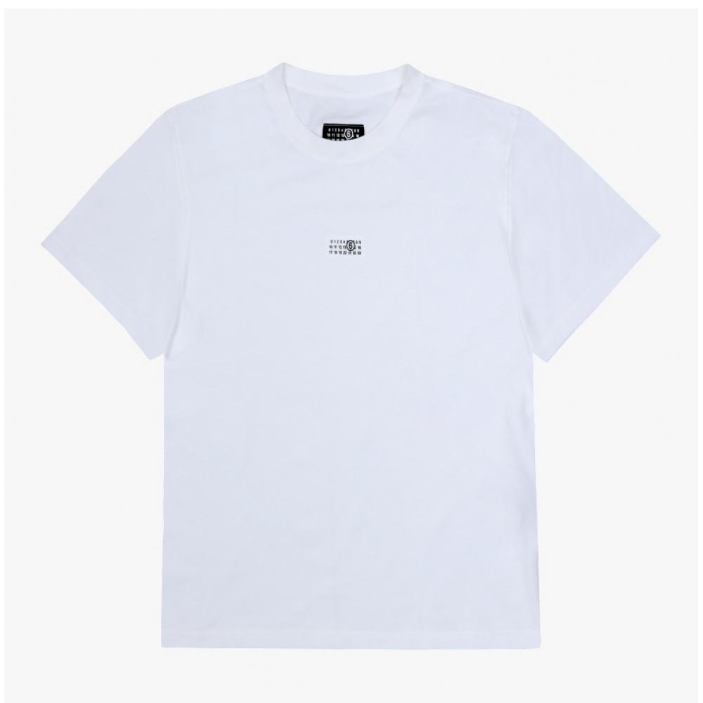 MaiSon Margiela Men S ShorT Sleeve T ShirT Mm6 Numbering Logo paTch Sh0gc0032 M2