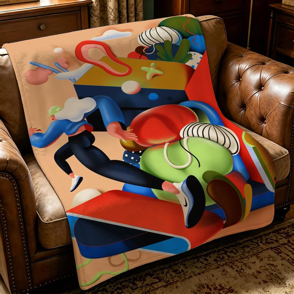 Artist S-Soren Selleslagh-H Throw Thick Comfort Flannel Quilt, Multi-scene Use Indoor Outdoor Daily Nap
