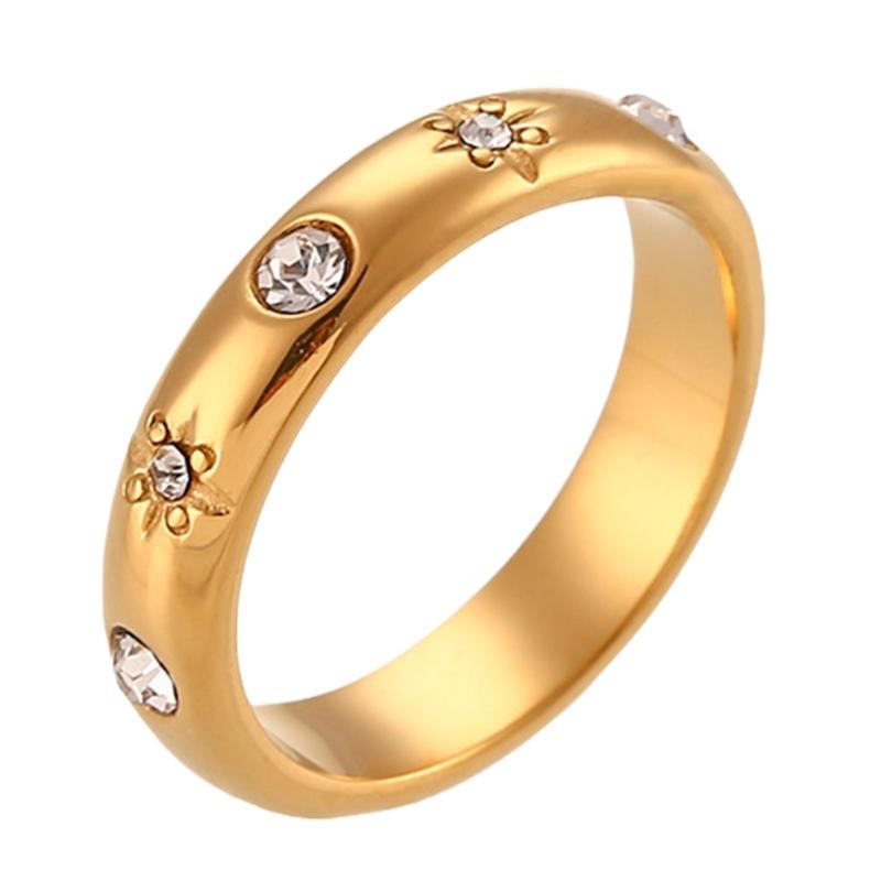 Metal Rings Fashion Dating Jewelry Stainless Steel Texture Comfortable Rings for Adding a Touch of Color to Any Look