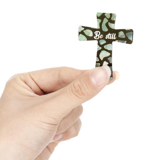 12/16/24Pcs Magnetic Faith Bookmark Waterproof Christian Bible Verse Book Page Marker