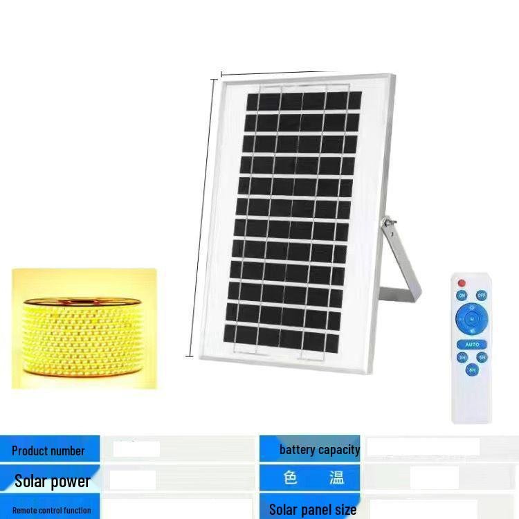 

Outdoor Waterproof Solar LED Strip Lights - Super Bright for Gardens, Courtyards, and Villas Gold