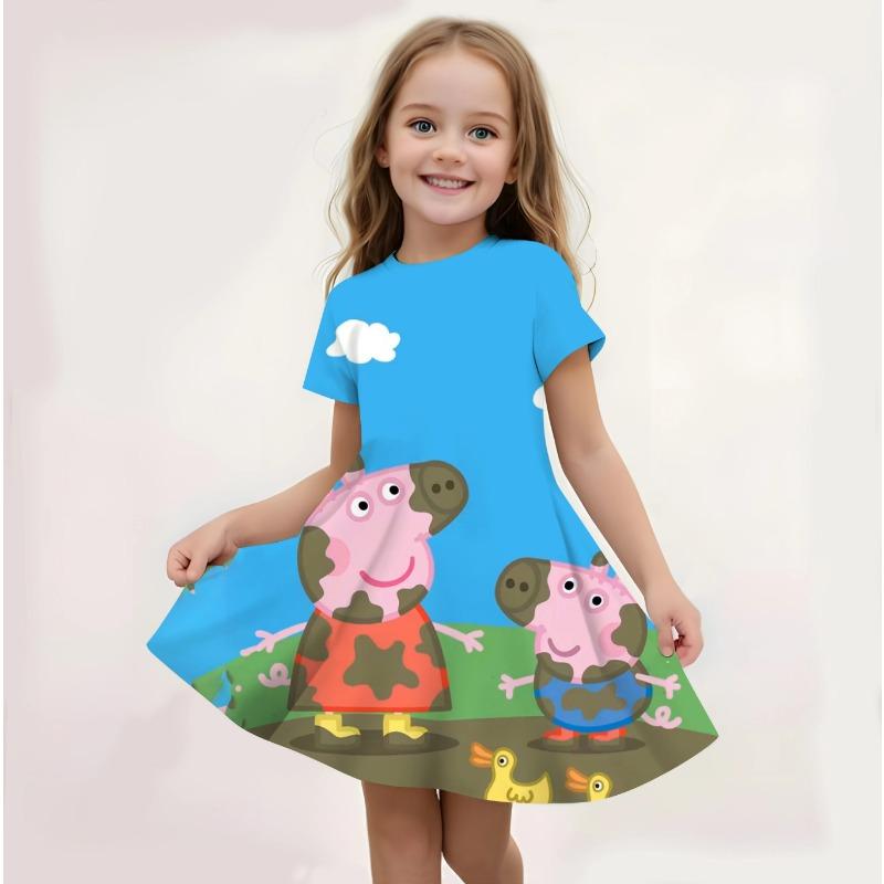 Kpop Demon Hunters Summer Girls Nightgowns 2-12 Years Teen Girl Dress Kids Pajamas Sleepwear=