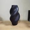 Simple Modern Irregular Ceramic Black and White Vase Luxury Desktop Home Art Silver Flower Flower Arrangement Home Decoration