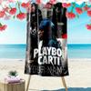 Name Custom Carti Print Beach Towel, Large Soft Quick Dry Towel for Beach Camping Swimming