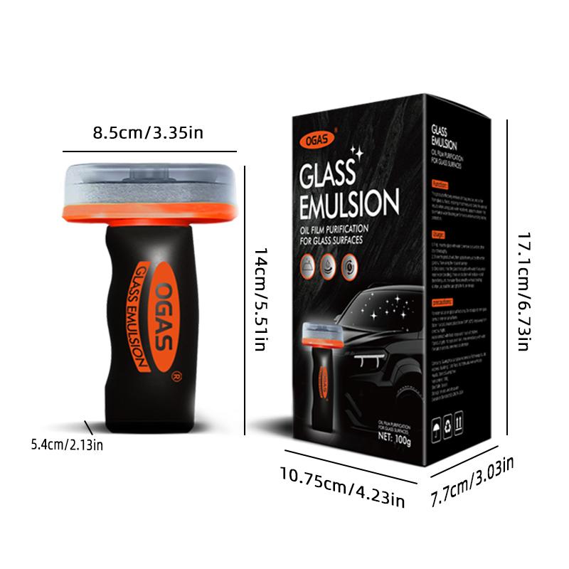 Car Glass Oil Film Remover Automotive Glass Sponge Cleaning Brush Front Inner Windshield Glass Oil Film Cleaner For Car Cleaning
