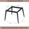 Square Rock Slab Dining Table Legs - Ceramic Tile, Marble Leg Brackets, Luxury Desk Stand Base
