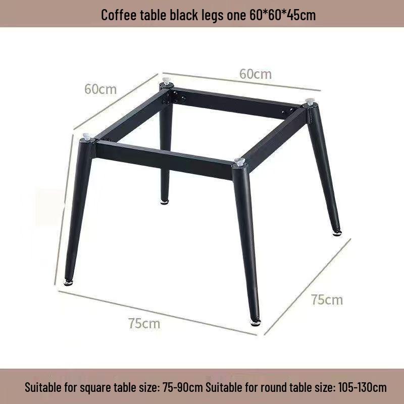 Square Rock Slab Dining Table Legs - Ceramic Tile, Marble Leg Brackets, Luxury Desk Stand Base
