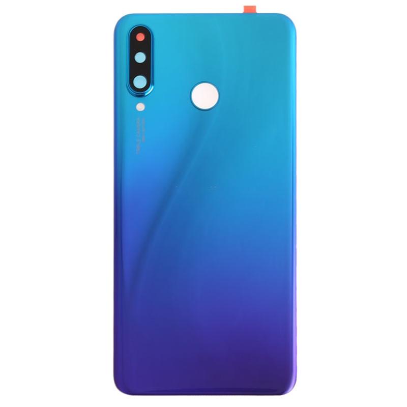 

Для Huawei P30 Lite (48MP) Корпус акумулятора з клейкою наклейкою + кришка об єктива камери Aurora Blue