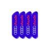 4PCS/set Car Reflective Strips Warning Badge 3D Stickers For Audi S5 S6 S7 S4 S8 TT TTS A4 B8 A3 B6 A6 C7 C6 B7 Q5 Q7 C5 A5 B5
