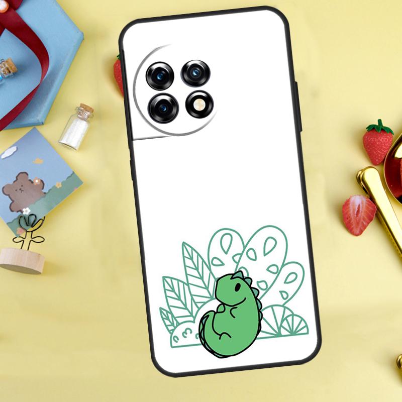 Dinosaur Pattern Cover For OnePlus 13 13R 12 12R 11 10 Pro 8T 10T OnePlus Nord 4 CE 2 3 Lite N30 N20 N10 Case