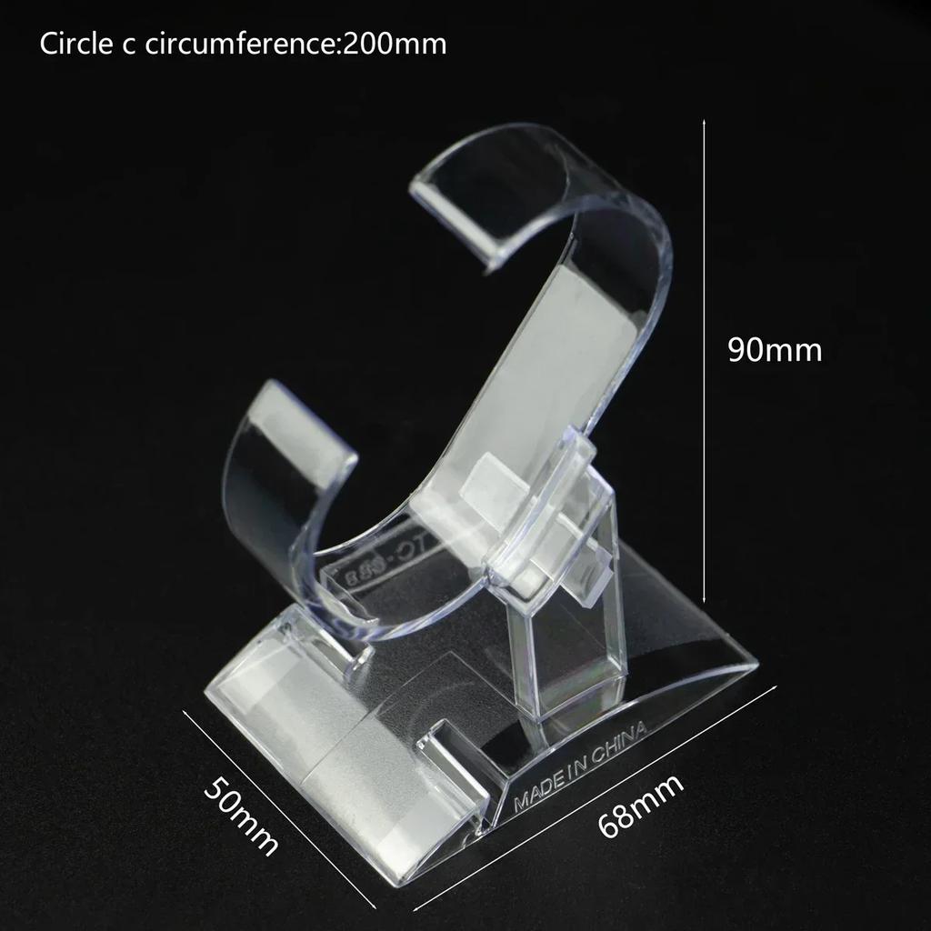 Clear Plastic Watch Box Jewelry Bangle Cuff Bracelet Watch Display Stand Holder Rack Case Watches Accessories