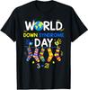 World Down Syndrome Day 321 Awareness Support Men Women Kids T-Shirt