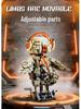 LEGO-Compatible Mechanical Duck Cartoon Model - Children's Assembly Toy Gift