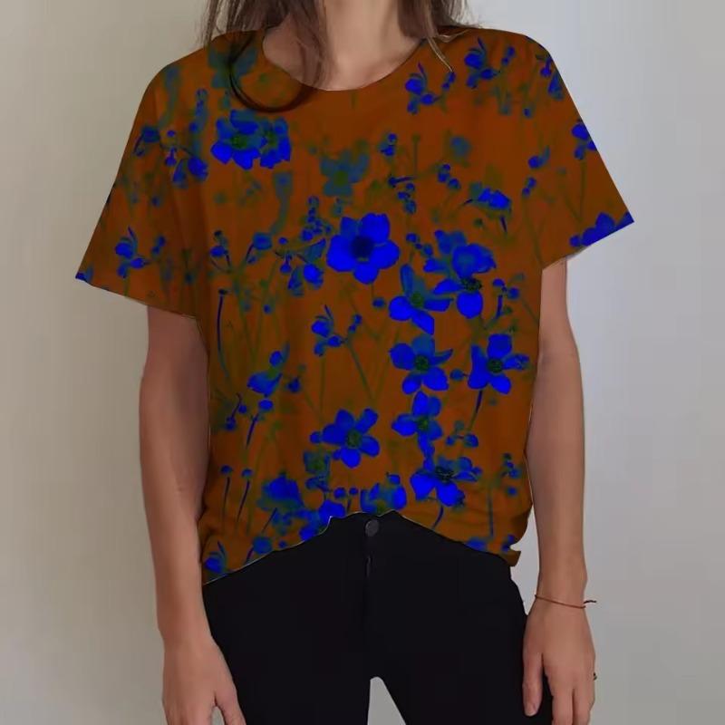 

Fun Women s T-shirt 3D Easter Egg T-shirt Harajuku Casual Short Sleeved Top Oversized Women s Clothing Summer New Style S