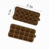 DIY Silicone Chocolate Mold 15 Cavity Diamond Heart Cake Accessories Molds Kitchen Ice Cubes Biscuit Pastry Manual Baking Mould