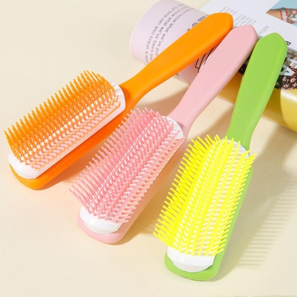 Handle Hollow Air Comb Anti Static Dual Use of Dry and Wet Portable Comb Hairdressing Blood Circulation Smoothly