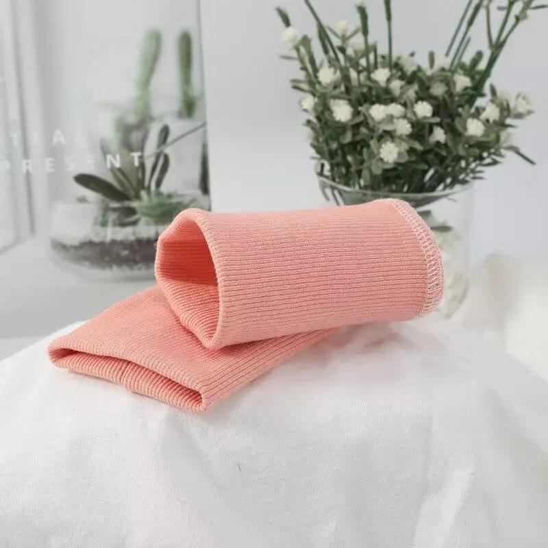 Pure Cotton Knitted Fine Ribbed Sweatshirt Jacket Clothing Accessories Fabric with Cuffs Sleeves Hem and Bottom Edge