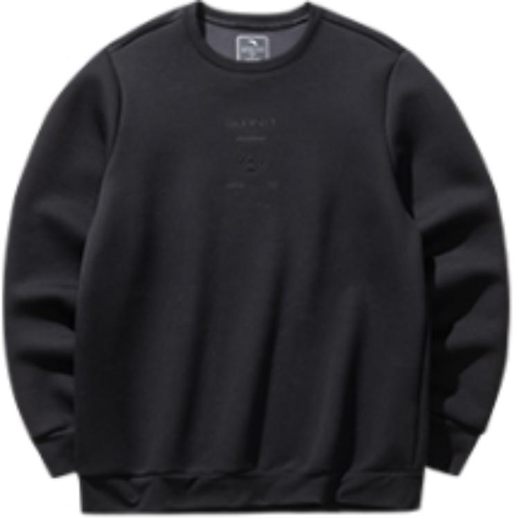 

Anta Comfortable Slim Fit Pullover Sweatshirt Men Tops Basic-Black 152517702S-4 XL