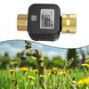 LCD Display Timer Brass Water Inlet Valve ABS Anti-UV Material Battery Life 6 Months Built-in Water Flow Recorder