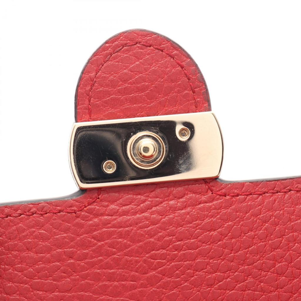 Used GUCCI Interlocking G Shoulder Bag 510314 leather Red Used Women