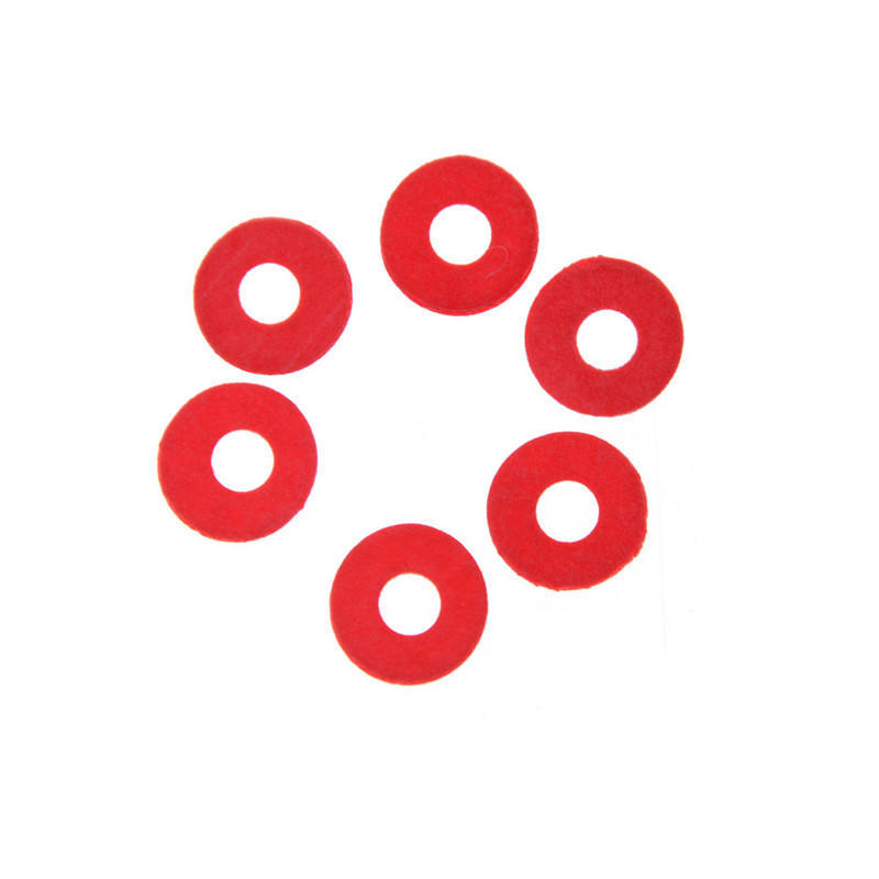 100Pcs 3Mm Red Motherboard Screw Insulating Fiber Washers  Sale