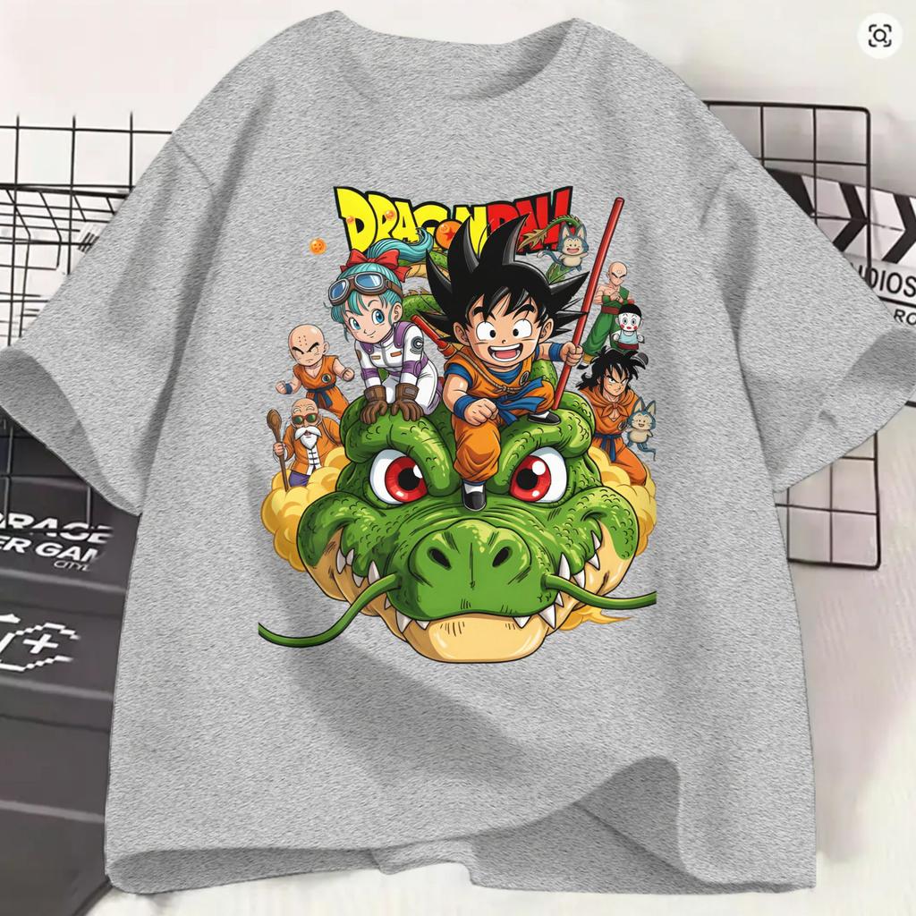 Vintage Dragonballs Tshirts Unisex Crewneck Pure Cotton T Shirts Short Sleeve Tees Unique Clothing