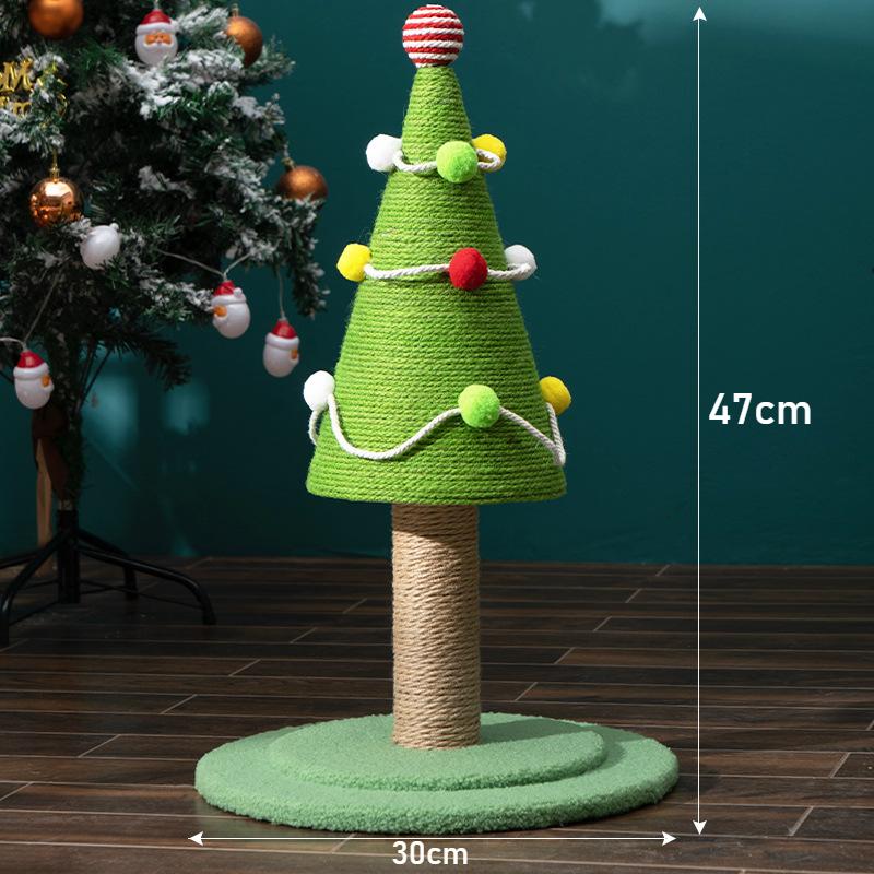 

Башня на елке для кошек Рождественская елка Башня для кошек Когтеточка для кошек из сизаля Игрушка для кошек Доска для царапания кошек Рождественский подарок для домашних кошек