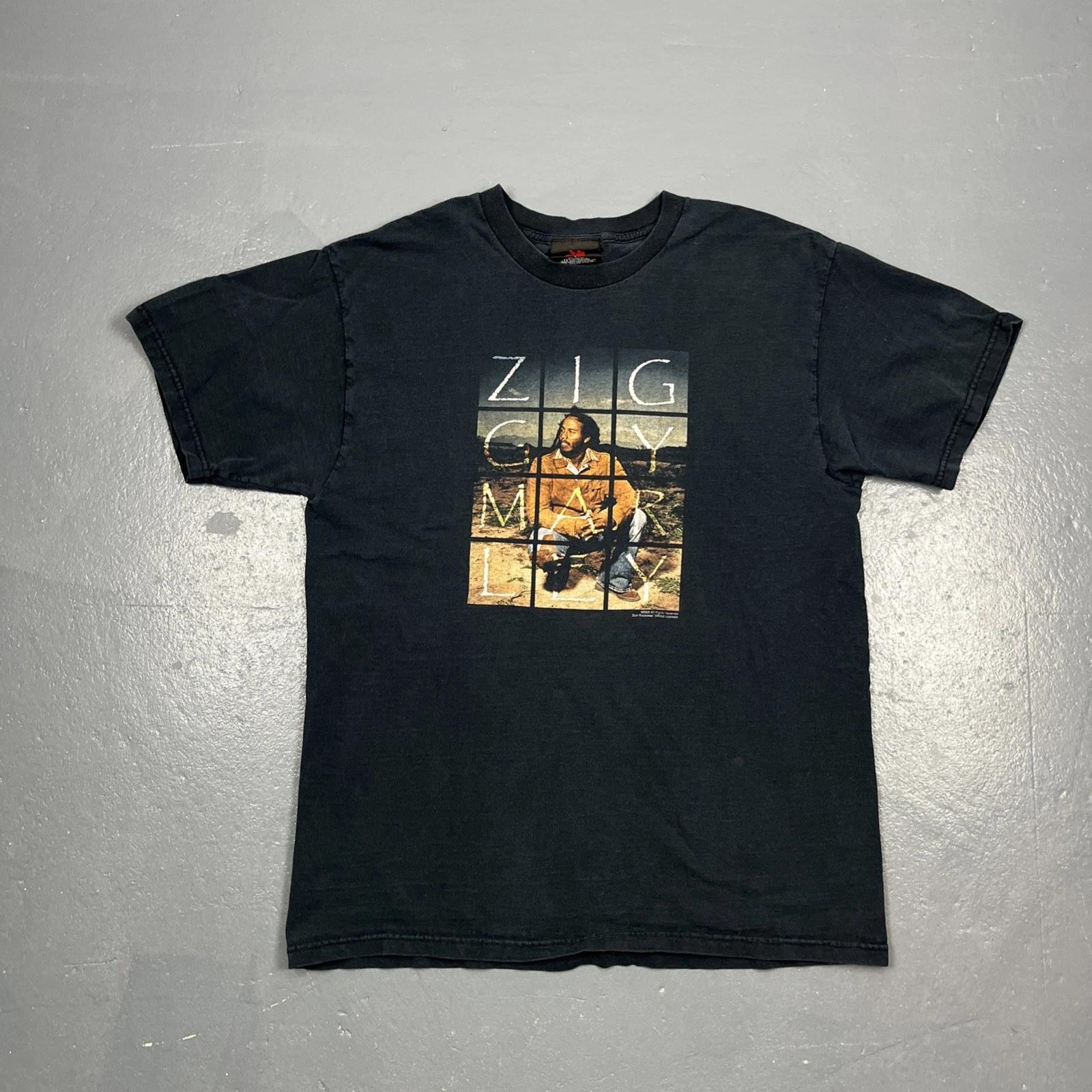 Vintage Ziggy Marley Dragonfly The New Album Tshirt Black Large Zion Rootswear L
