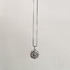 Korean Influencer-Inspired Rhinestone Necklace - Versatile Rose Collarbone Jewelry