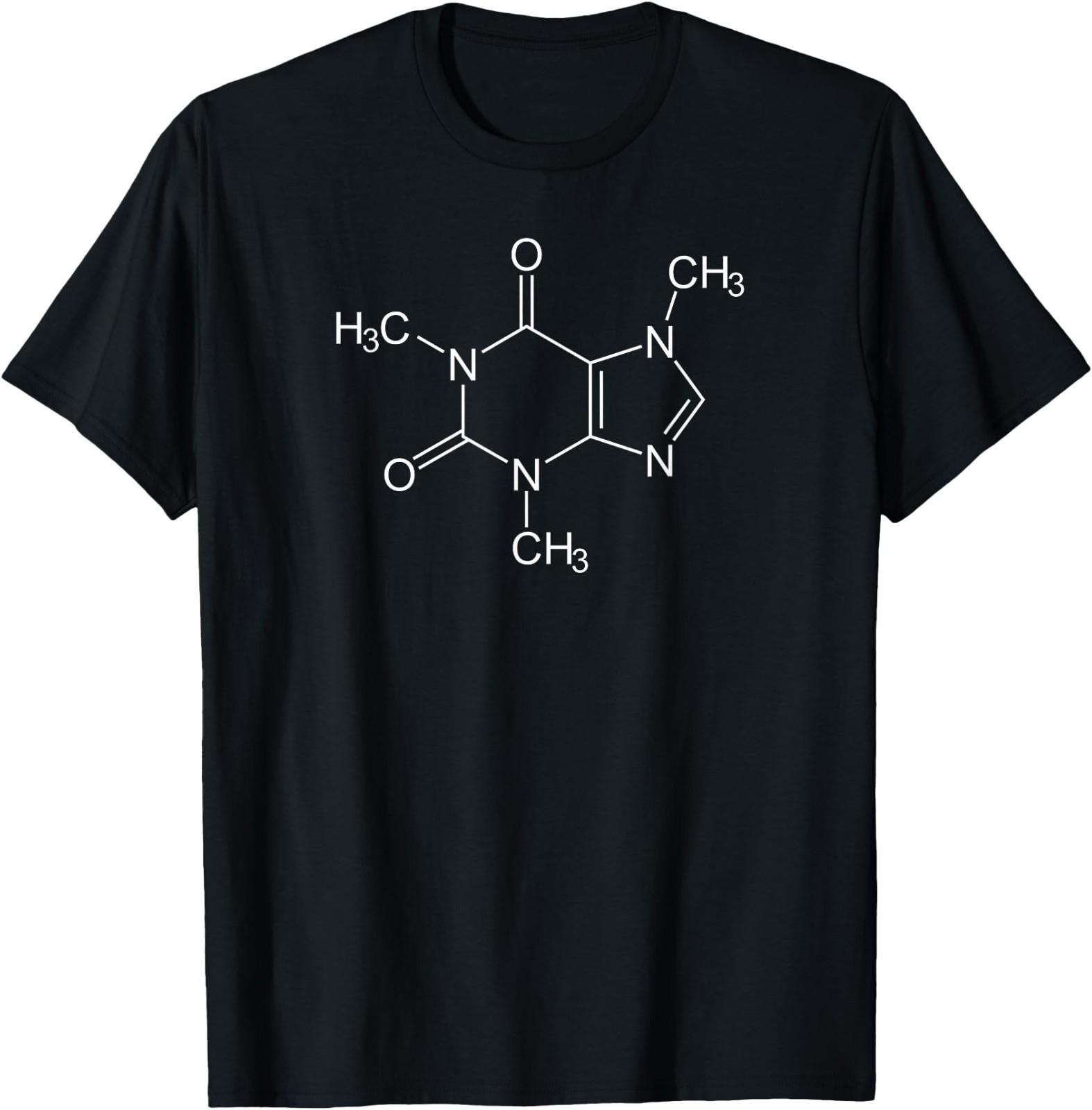 Caffeine Molecule Coffee Lovers T-Shirt S