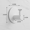 Traceless 304 Stainless Steel Adhesive Hook for Bathroom & Kitchen